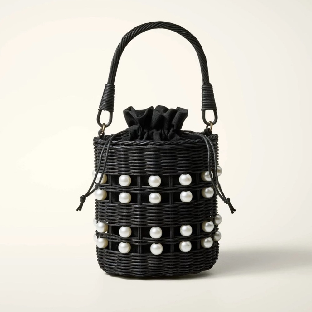 KATE SPADE New York x Target Pearl Embellished Basket Bucket Bag